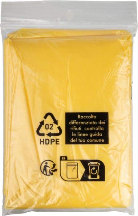 Poncho en vinyle avec capuchon