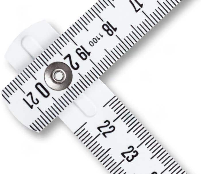Stabila Double-Mètre Pliant White Pro 1100 series