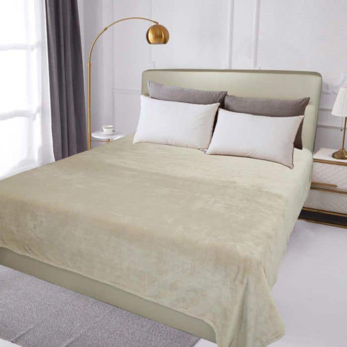 Microfiber Grand luxe plain plaid