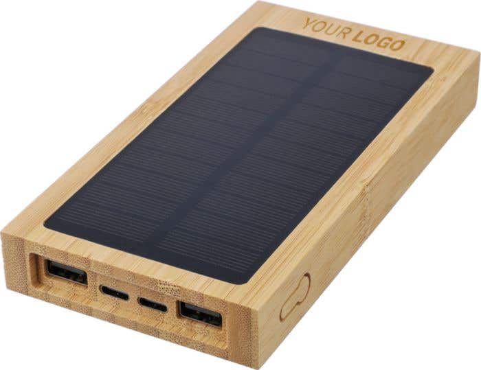 Power bank solaire en bambou Elz