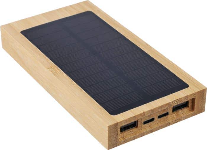 Power bank solaire en bambou Elz