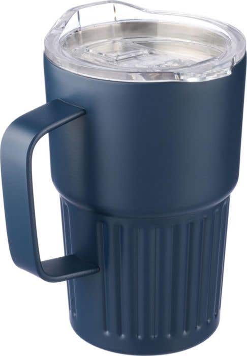 Mug nomade double paroi en acier inoxydable recyclé de 450 ml Calo