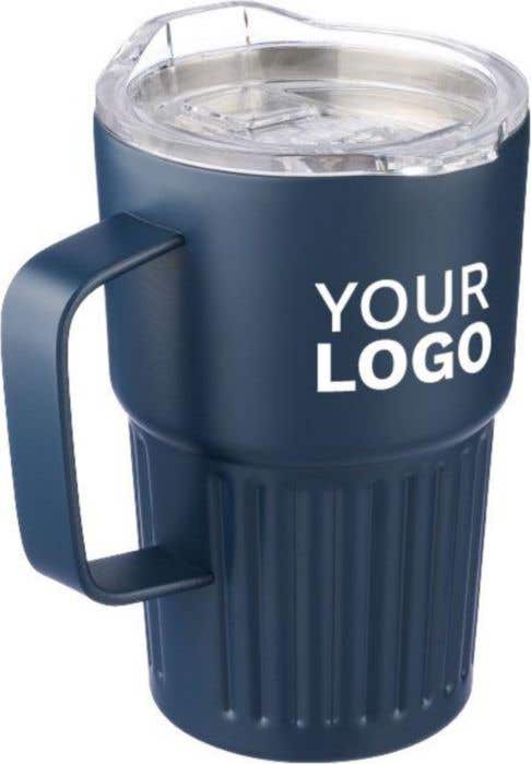 Mug nomade double paroi en acier inoxydable recyclé de 450 ml Calo
