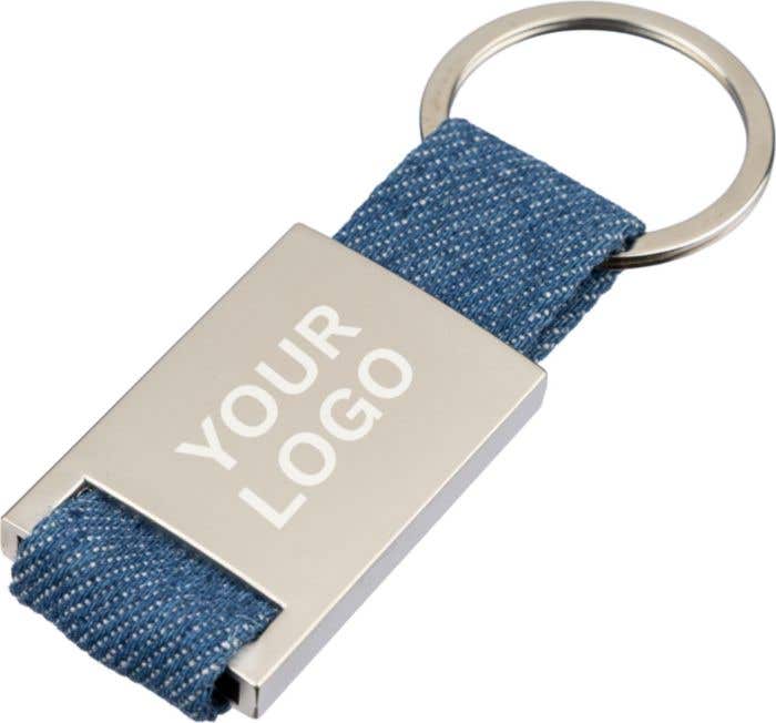 Porte-clés en denim Ori