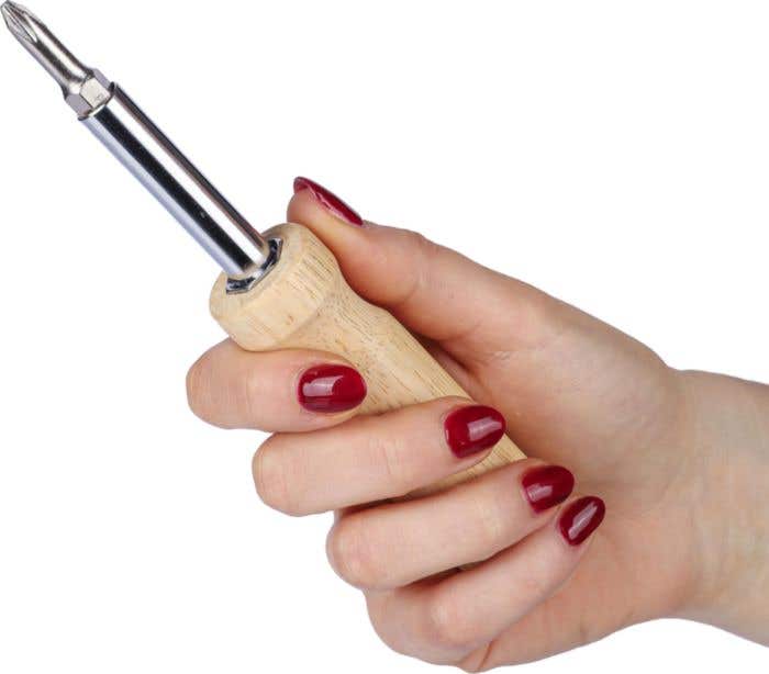 Jeu de tournevis en bois d’hévéa Leni