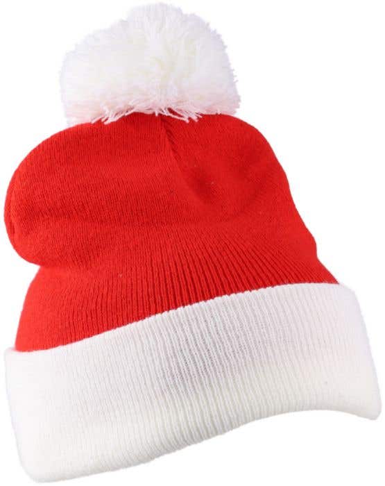 Kerstmuts Eleni | Gebreid | Met pompon | One size