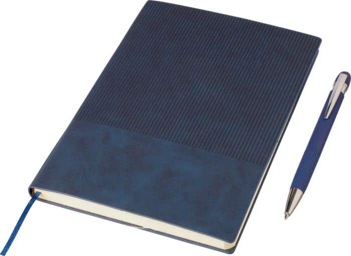 Ensemble carnet A5 et stylo à bille en PU recyclé Tarek Original