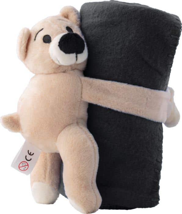 Peluche 'Ours' avec couverture polaire Danny