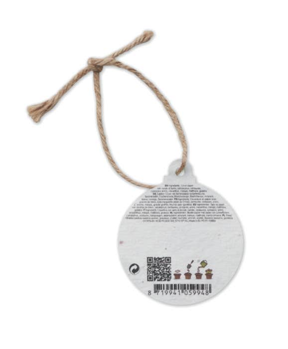 Zaadpapier Kerstornament Bauseed