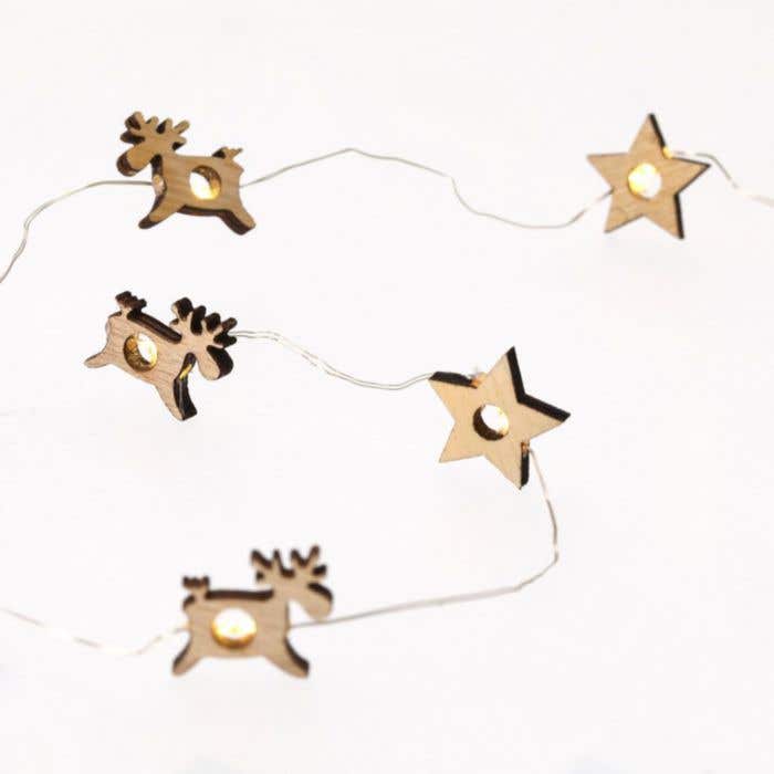 Houten Kerstslinger Plentox