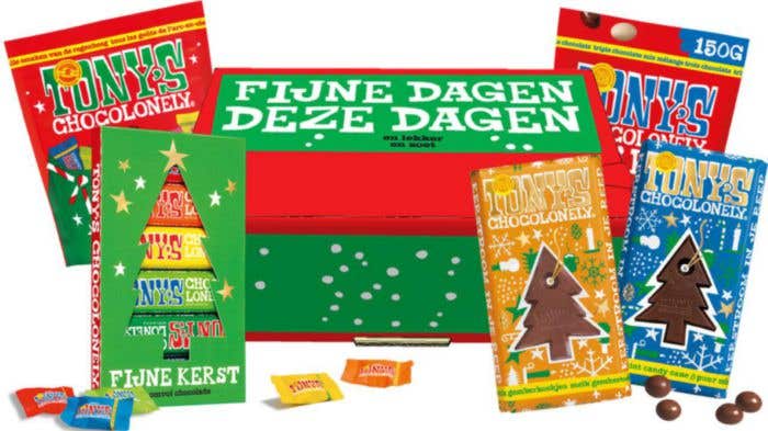 Coffret cadeau chocolats Noël Tony's Chocolonely