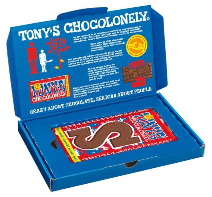 Boîte cadeau Saint-Nicolas Tony's Chocolonely 180 g (Lait)