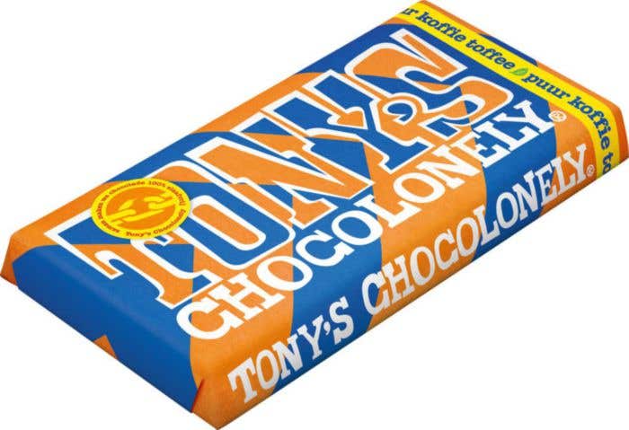 Barre de chocolat Tony's Chocolonely Noir Café Toffee (180 g)