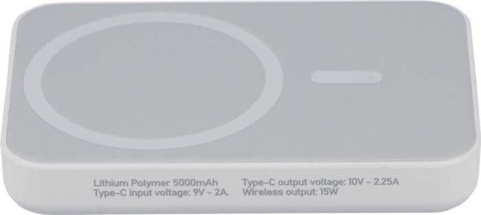 Batterie externe avec chargeur sans fil Miren | 5&nbsp;000 mAh | Compatible MagSafe