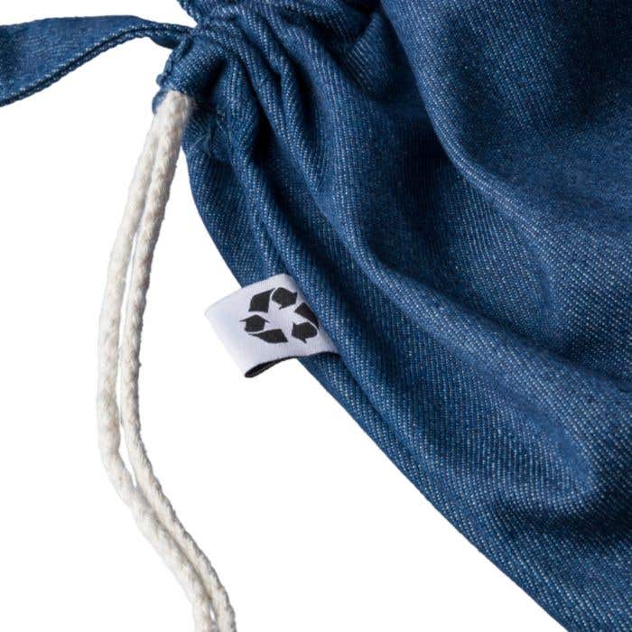 Denim Trekkoord Rugzak Nadia