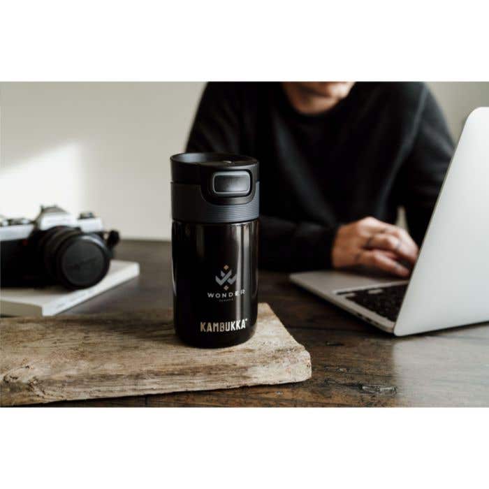 Mug isotherme Kambukka | Acier inoxydable | 300 ml | Couvercle 3-en-1