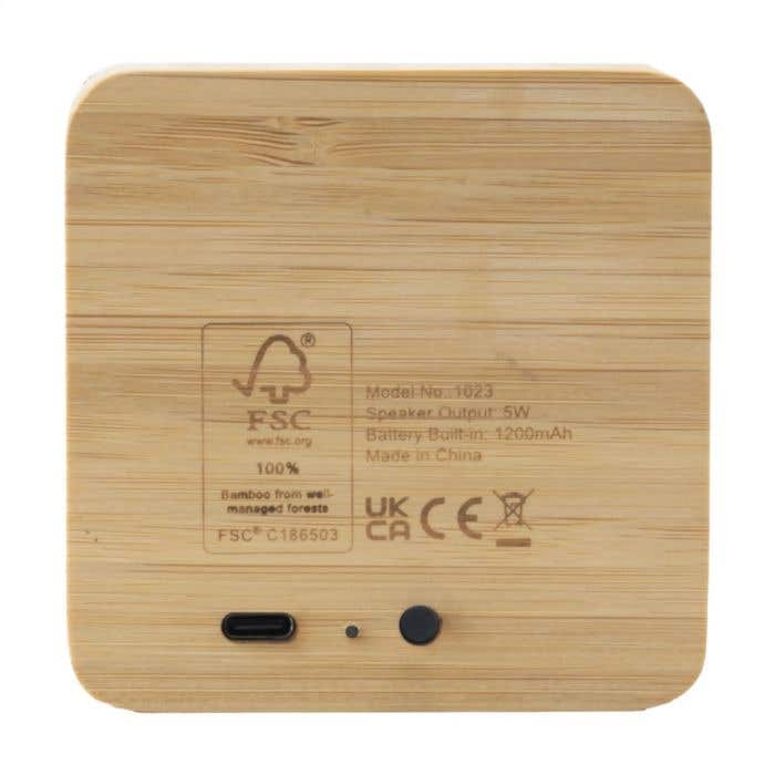 Bluetoothspeaker | Bamboe | 5W | 6 uur speelduur