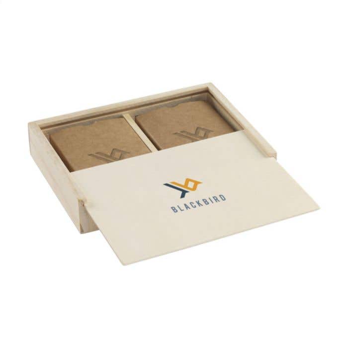 Speelkaarten | Gerecycled | Dubbel spel | Houten kistje