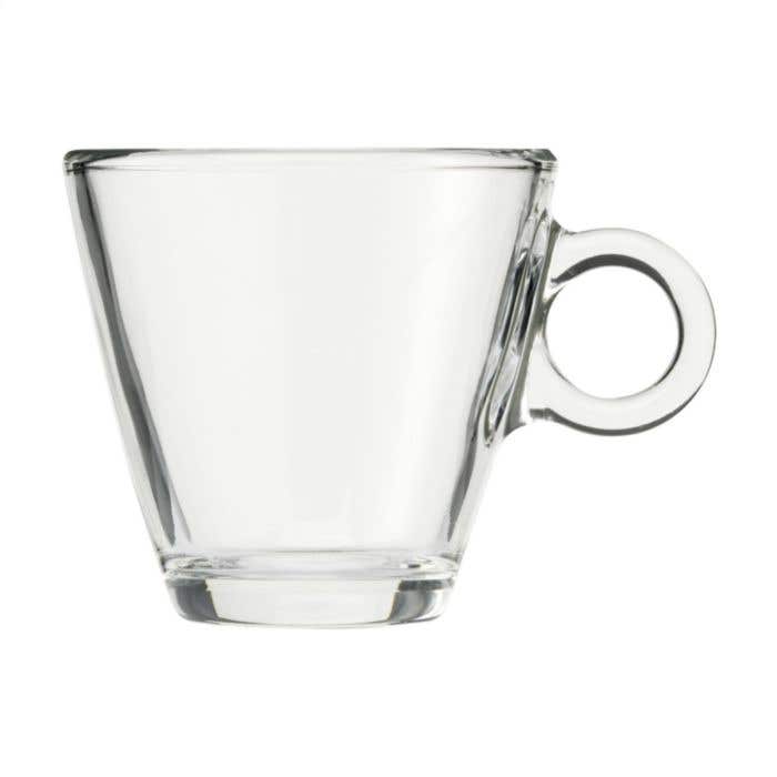 Verre à café | Verre trempé | 230 ml | Anse ronde