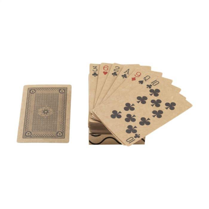 Jeu de cartes | Papier kraft recyclé | 54 pièces