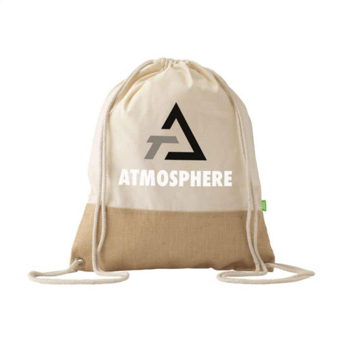 Rugzak | Organisch katoen | 8 l | Jute details