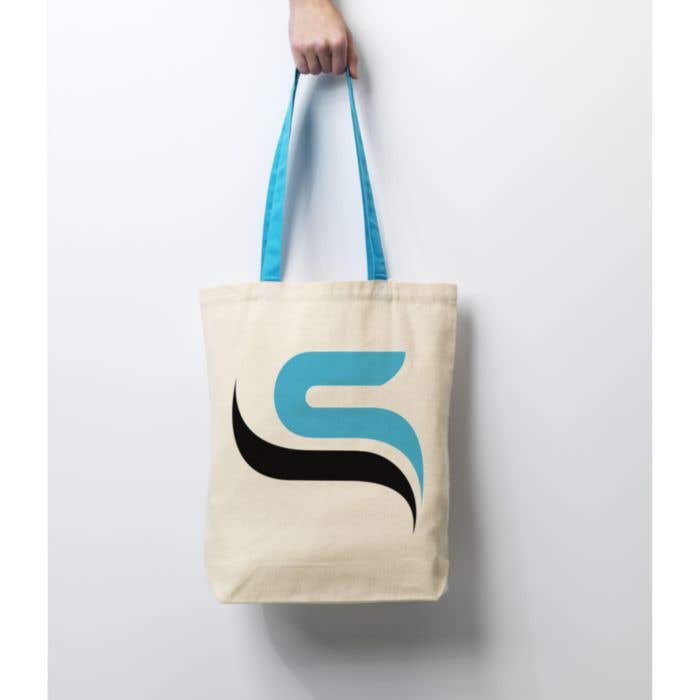Sac shopping | Canvas | 12 l | Anses colorées Sac shopping | Canvas | 12 l | Anses colorées