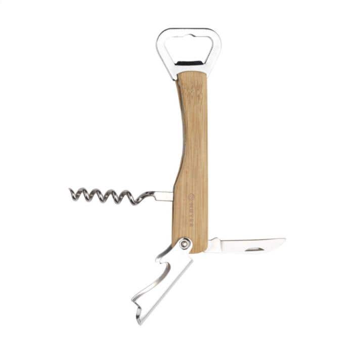 Couteau de serveur | Bambou | 4 fonctions