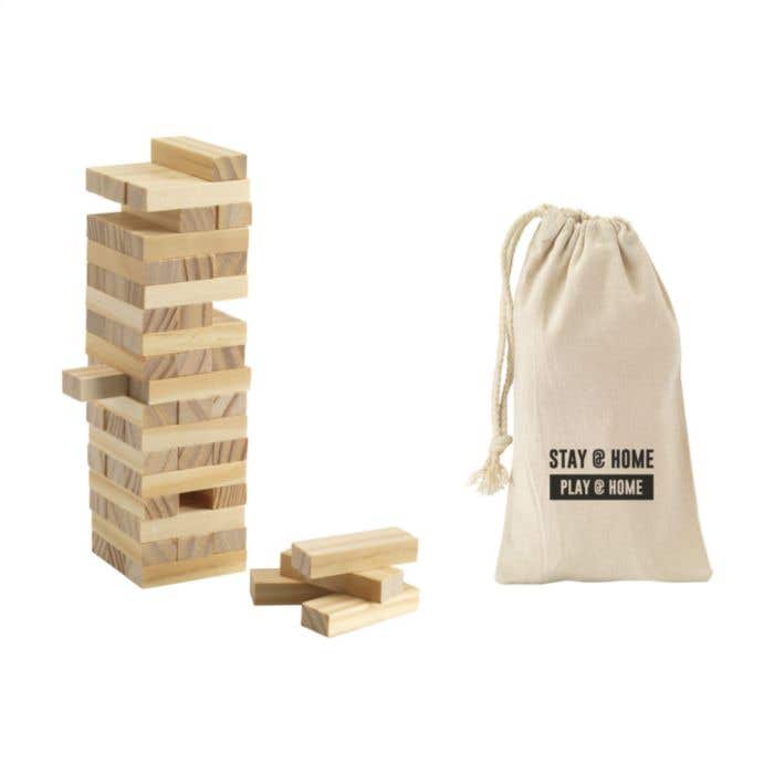 Circuit de billes | Bois | 35 éléments | Incl. sac en coton