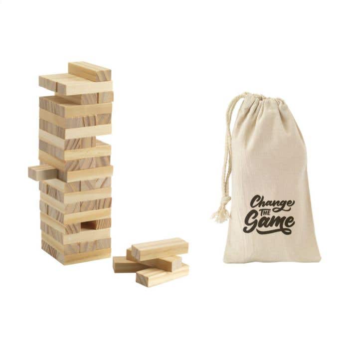 Circuit de billes | Bois | 35 éléments | Incl. sac en coton
