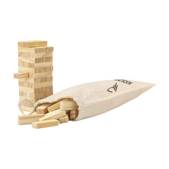 Knikkerbaan | Hout | 35 onderdelen | Met katoenen zak