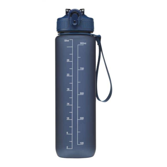 Gourde | PET recyclé | 1 l | Avec paille