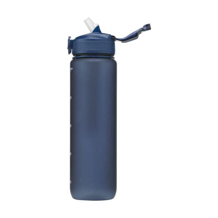 Gourde | PET recyclé | 1 l | Avec paille