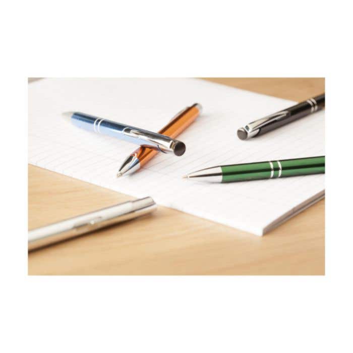 Balpen Ebony Shiny | Aluminium | Glanzend metallic