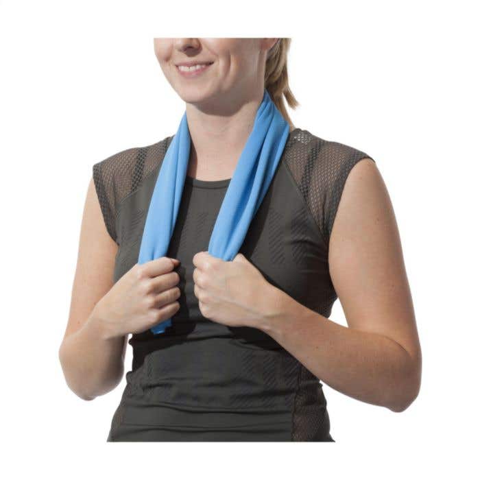 Koelhanddoek | Polyester | Met koker en karabijnhaak