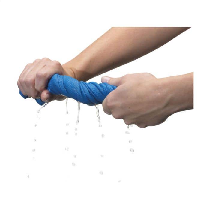 Serviette rafraîchissante | Polyester | Avec étui et mousqueton