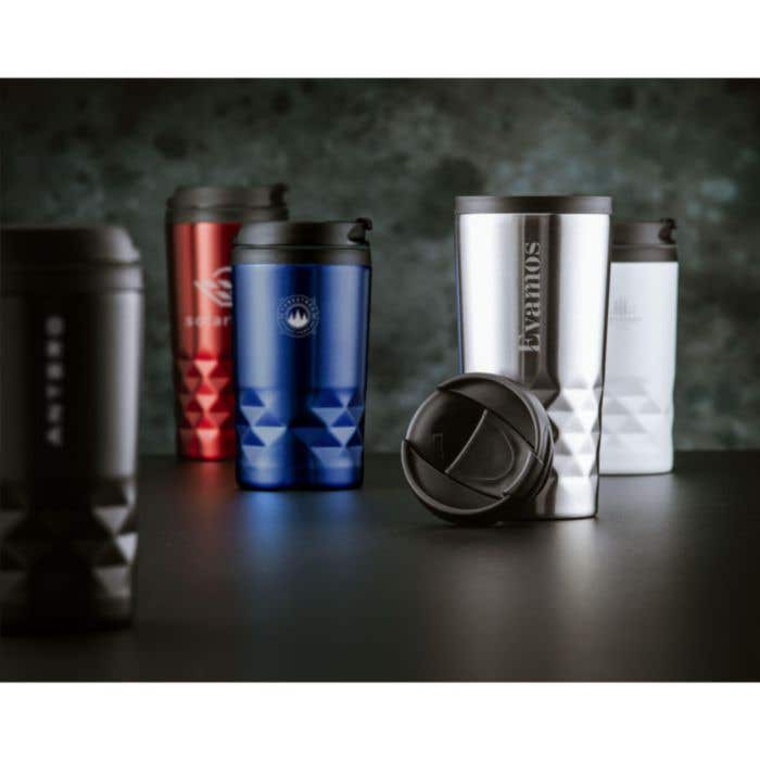 Thermosbeker | RVS | 300 ml | Diamantpatroon
