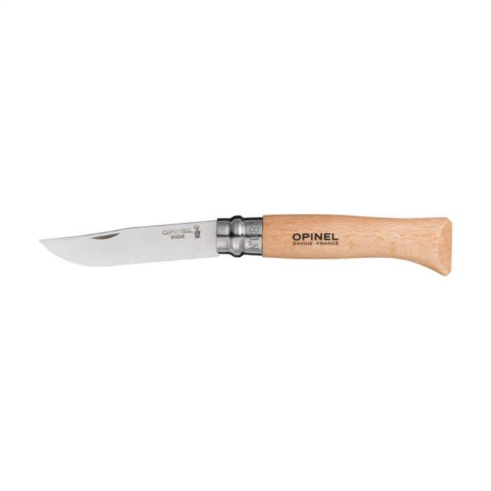 Opinel No 08 Couteau de poche | Bois de hêtre | Acier Sandvik