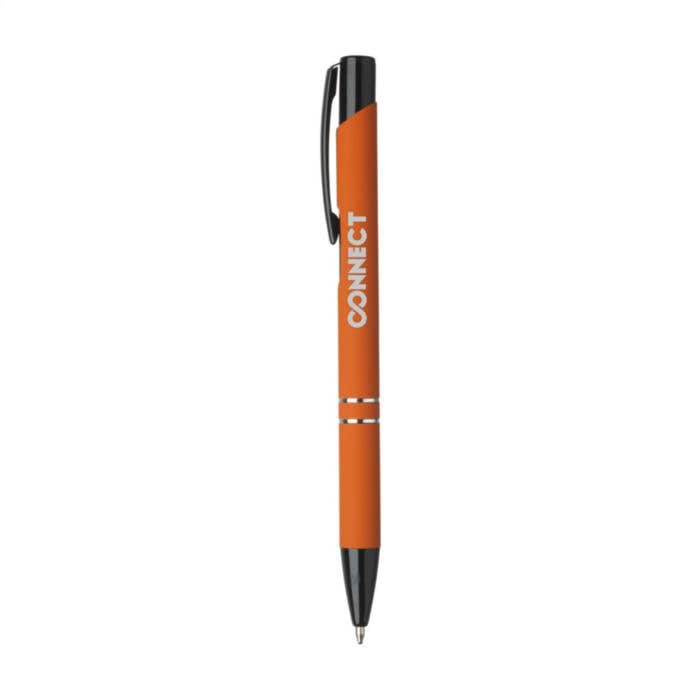 Balpen Ebony Rubberised | Rubber afwerking