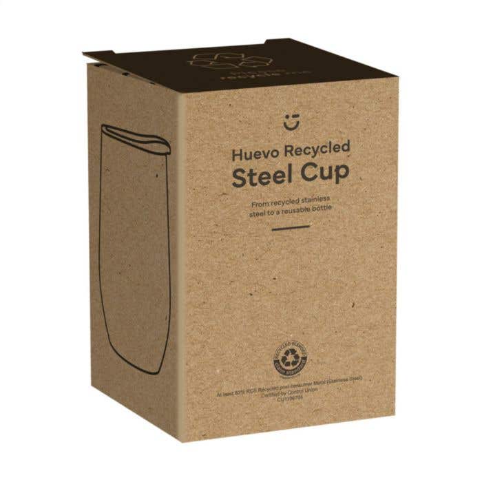 Thermosbeker | Gerecycled RVS | 350 ml | Dubbelwandig