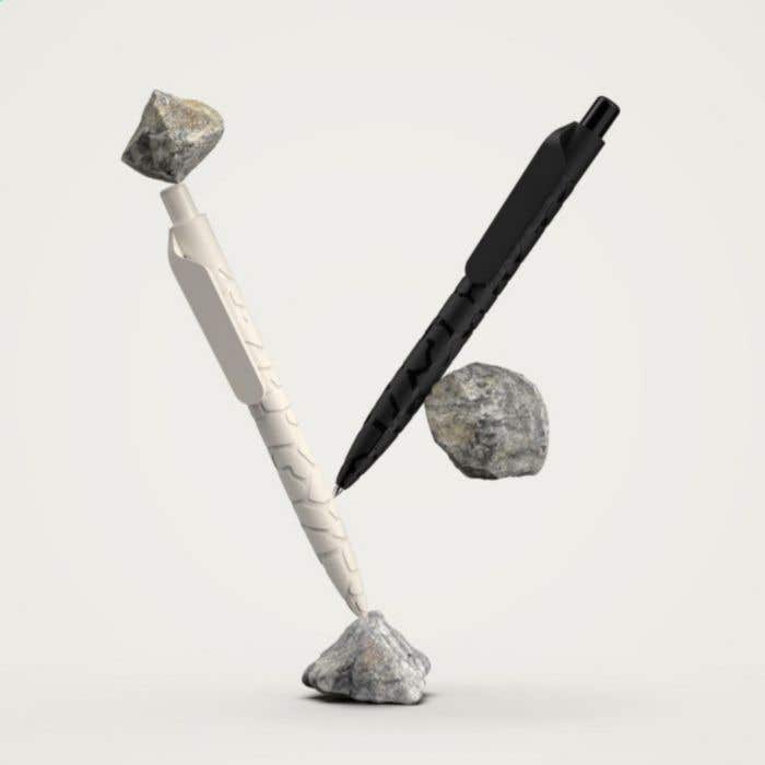 Balpen | Natuursteen | Drukknop