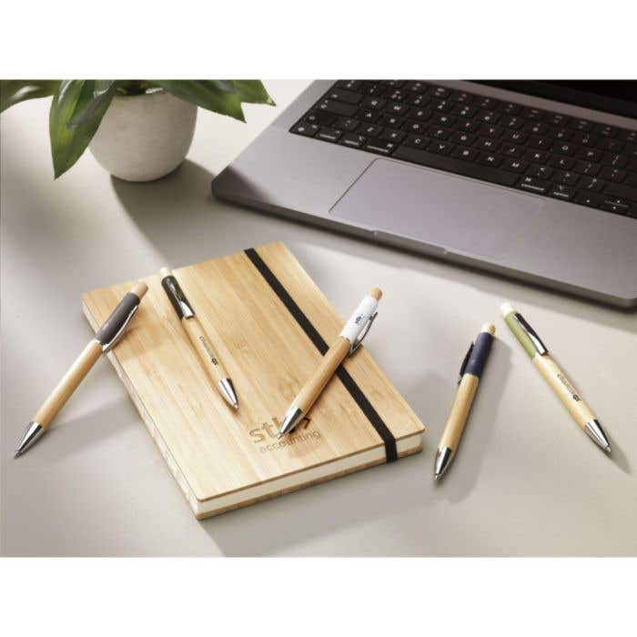 Stylo à bille | Bambou | Certifié FSC® | Clip en aluminium