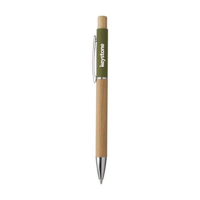 Stylo à bille | Bambou | Certifié FSC® | Clip en aluminium