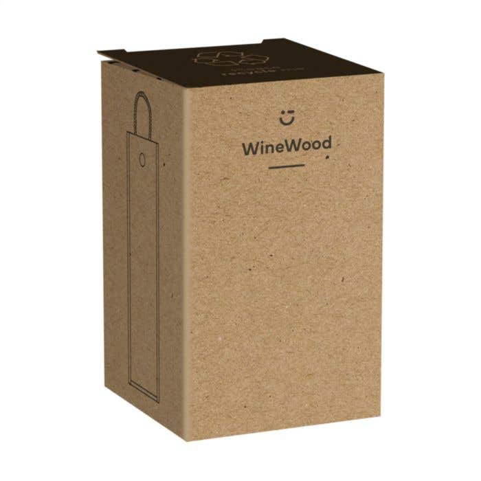 Wijnkist | Paulowniahout | 750 ml | Schuifdeksel