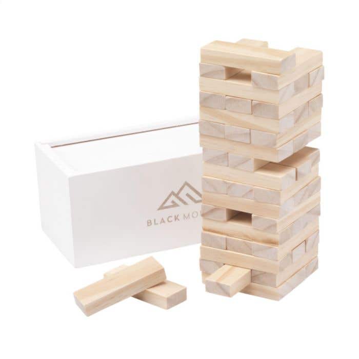 Stapelspel | Hout | 48 blokjes | Met opbergbox