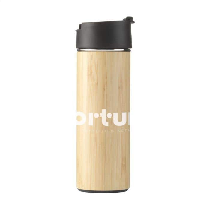 Thermosfles | Bamboe | 360 ml | Met theezeef