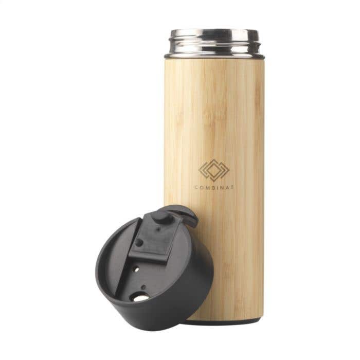 Bouteille isotherme | Bambou | 360 ml | Avec infuseur à thé