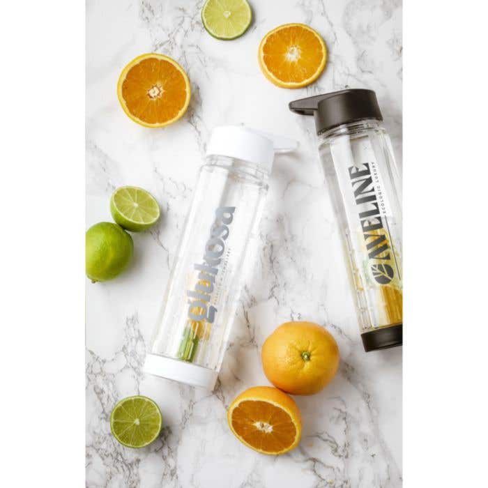 Drinkfles met infuser | 700 ml | Opklapbare drinktuit