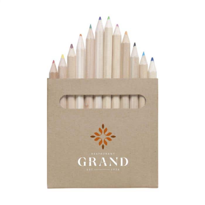 Crayons de couleur Pastelli | Recyclé | 12 pièces