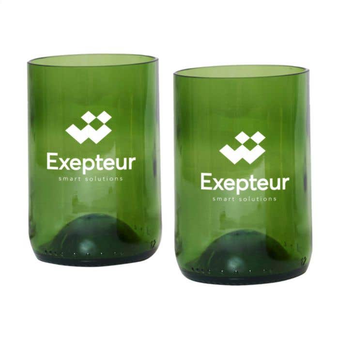 Rebottled® | Glazenset | Gerecycled glas | 2x 330 ml