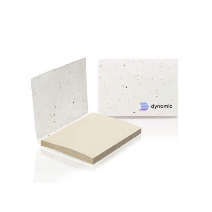 Carnet mémo | Papier ensemencé | 50 sticky notes | Papier d'herbe